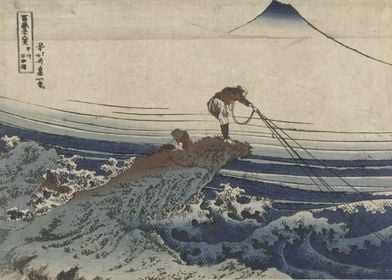 Hokusai - Kajikazawa in Kai Province, from the series T ... 