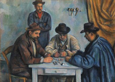 Paul Cézanne - The Card Players, 1890–92, oil on canvas ... 