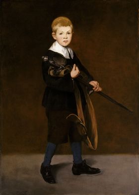 Édouard Manet - Boy with a Sword, 1861, oil on canvas;  ... 