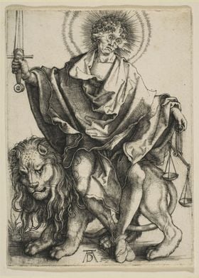 Albrecht Dürer - Justice, ca. 1499, engraving; Collect ... 