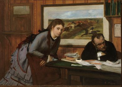 Edgar Degas - Sulking, ca. 1870, oil on canvas; Collect ... 