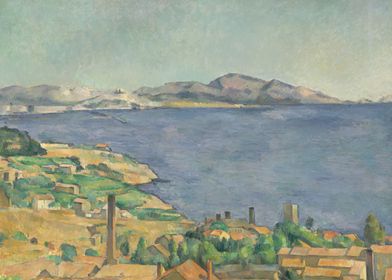 Paul Cézanne - The Gulf of Marseilles Seen from L'Estaq ... 