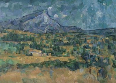 Paul Cezanne - Mont Sainte-Victoire, ca. 1902–6, oil on ... 