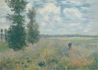 Claude Monet - Poppy Fields near Argenteuil, 1875, oil  ... 