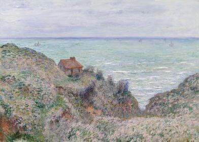 Claude Monet - Cabin of the Customs Watch, 1882, oil on ... 