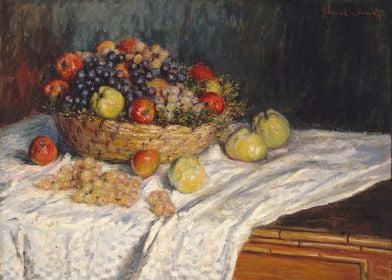 Claude Monet - Apples and Grapes, 1879–80, oil on canva ... 