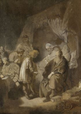 Rembrandt Harmensz van Rijn - Joseph Telling his Dreams ... 