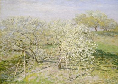 Claude Monet - Spring (Fruit Trees in Bloom), 1873, oil ... 