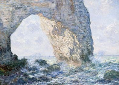 Claude Monet - The Manneporte (Étretat), 1883, oil on c ... 