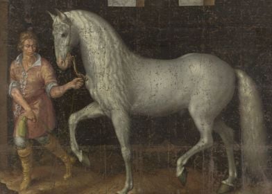 Jacob de Gheyn (II) - A Spanish Warhorse Captured by Lo ... 