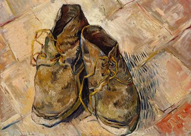 Vincent van Gogh - Shoes, 1888, oil on canvas; Collecti ... 