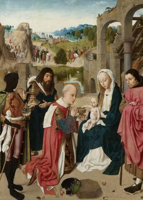 Geertgen tot Sint Jans - The Adoration of the Magi, c.  ... 