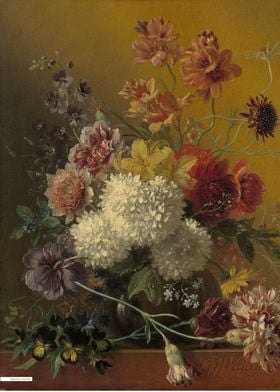 Vintage illustration of flowers 