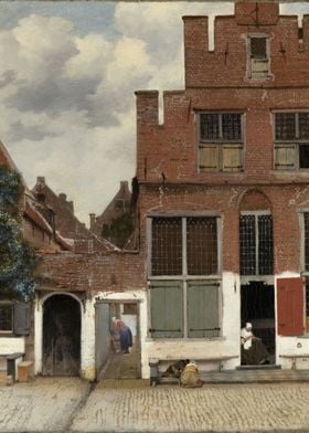 Johannes Vermeer - View of Houses in Delft, Known as Th ... 