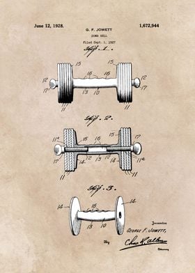 patent art Jowett Dumb bell 1928