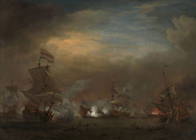 Willem van de Velde (II) - Encounter during the Battle  ... 