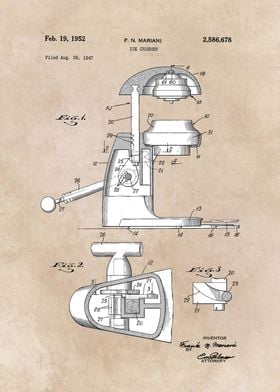 Patent Art Poster Kitchen Scissors 1938 Voss A