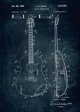 No019 - 1967 - Guitar construction - Inventor C. H. Kam ... 