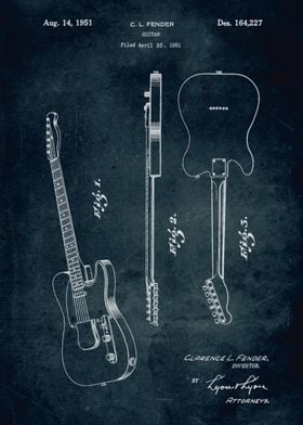 No023 - 1951 - Fender guitar - Inventor Clarence L. Fen ... 