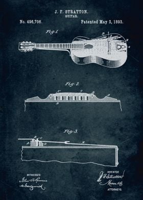 No018 - 1893 - Guitar - J. F. Stratton