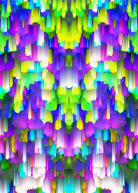 Colorful digital art splashing G392