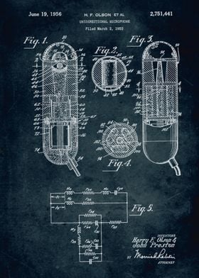 No036 - 1953 - Unidirectional microphone - Inventors Ha ... 