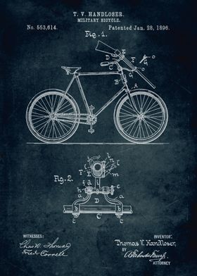 No053 - 1896 - Military bicycle - Inventor Thomas V. Ha ... 