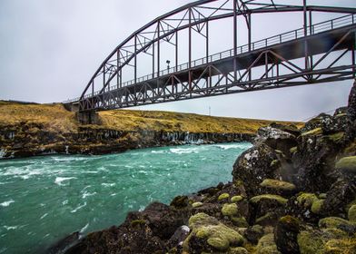 An abandoned bridge found in south Iceland