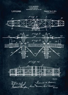 No040 - 1909 - Flying machine - Inventor F. W. Baldwin