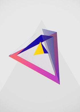 Geometric Pyramid Graphic 