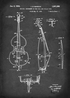 Musical Instrument of the Viol and Violin Type (Double  ... 