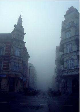 Foggy old town 