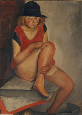 Boris Grigoriev - The Model, ca. 1926, oil on canvas; C ... 