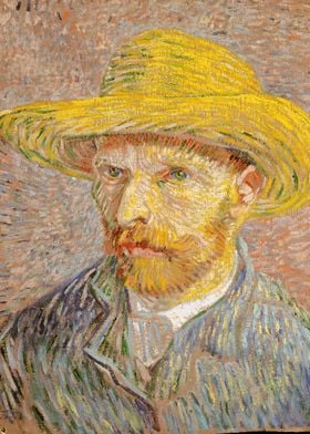 Self-Portrait with a Straw Hat (obverse: The Potato Pee ... 