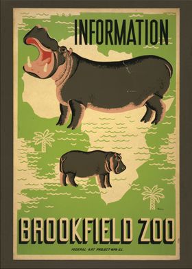 Vintage Animals Poster