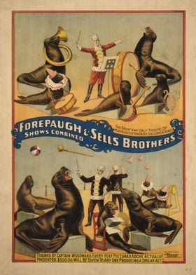 Vintage Animals Poster