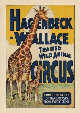 Vintage Animals Poster