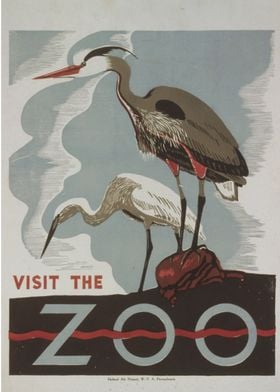 Vintage Animals Poster