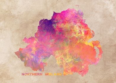 Northern Ireland map