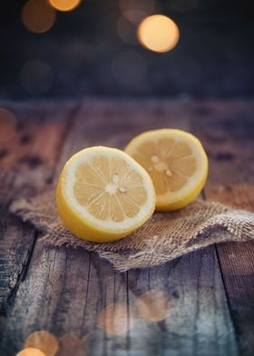 Half cut lemon