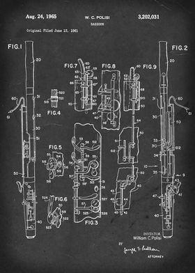 Bassoon - Patent #3,202,031 by W. C. Polisi - 1965