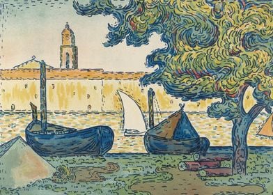 Paul Signac - Saint-Tropez (The Port of St. Tropez),  1 ... 