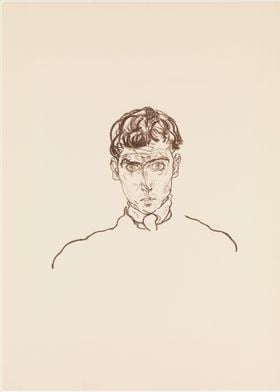 Egon Schiele - Portrait of Paris von Gütersloh, 1918, l ... 