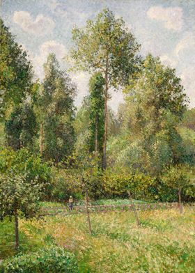 Camille Pissarro - Poplars, Éragny, 1985, oil on canvas ... 