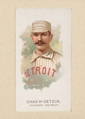 Charles H. Getzin, Baseball Player, Pitcher, Detroit, f ... 