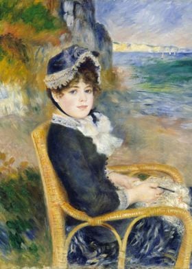 Auguste Renoir - By the Seashore, 1883, oil on canvas;  ... 