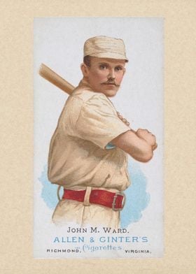 John M. Ward, Baseball Player, from World's Champions,  ... 