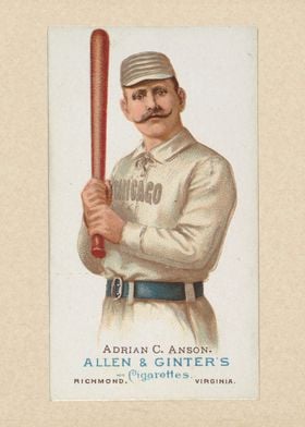 Adrian "Cap" Anson, Baseball Player, from World's Champ ... 