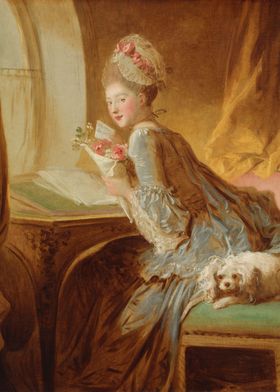 Jean Honoré Fragonard - The Love Letter,  early 1770s,  ... 