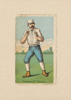 Thompson, Right Field, Detroit, from "Gold Coin" Tobacc ... 